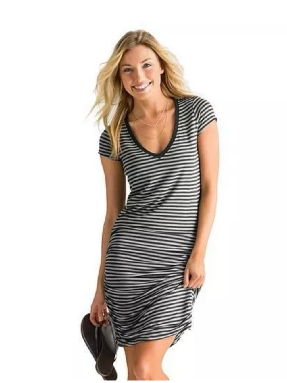 Athleta Striped Topanga Midi Dress
